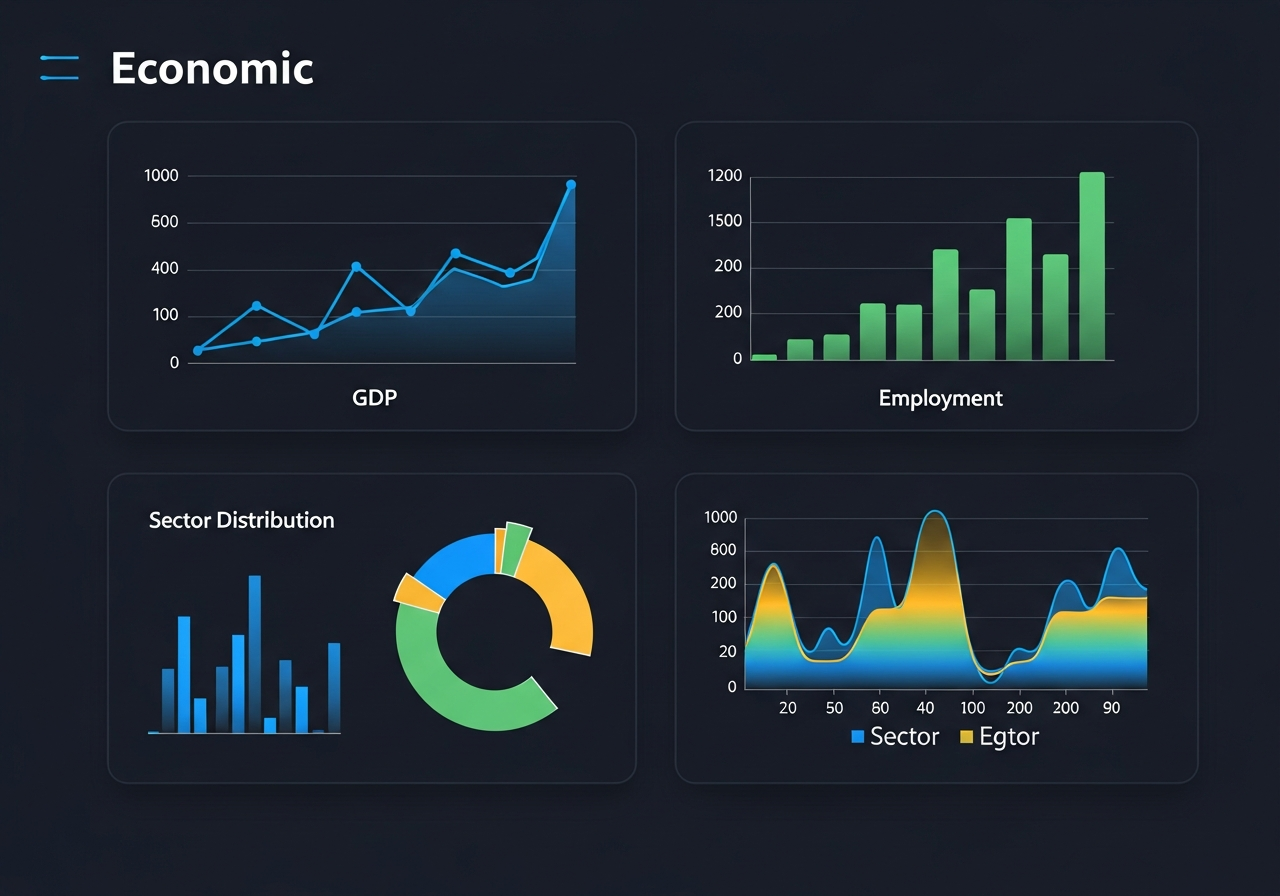 Economic indicators - GDP, inflation, employment data