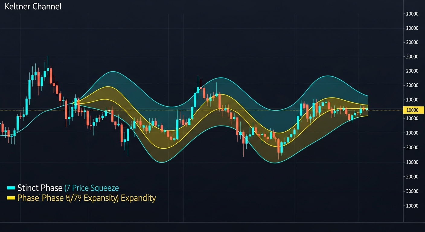 Keltner Channel with ATR-based envelope and EMA centerline