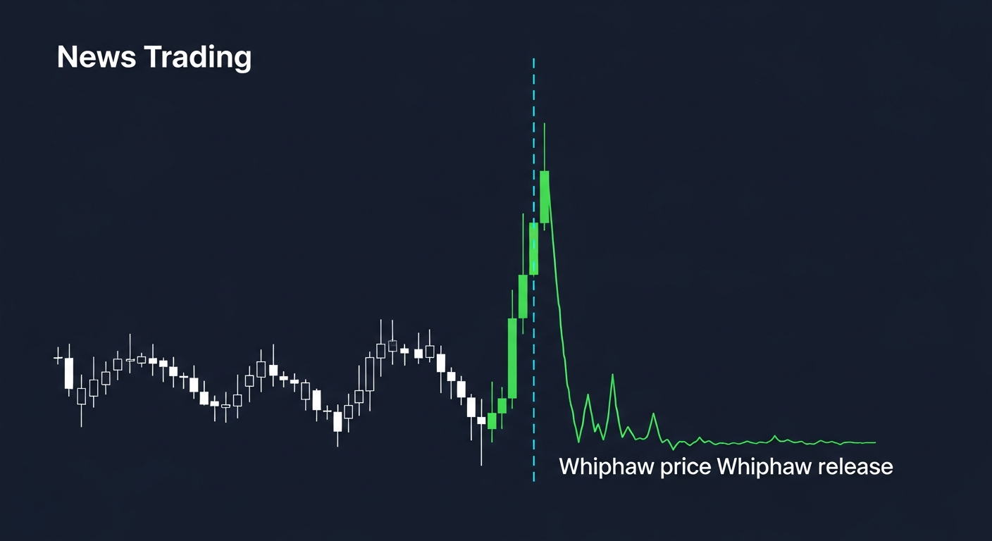 Price spike on high-impact news release with volatility expansion
