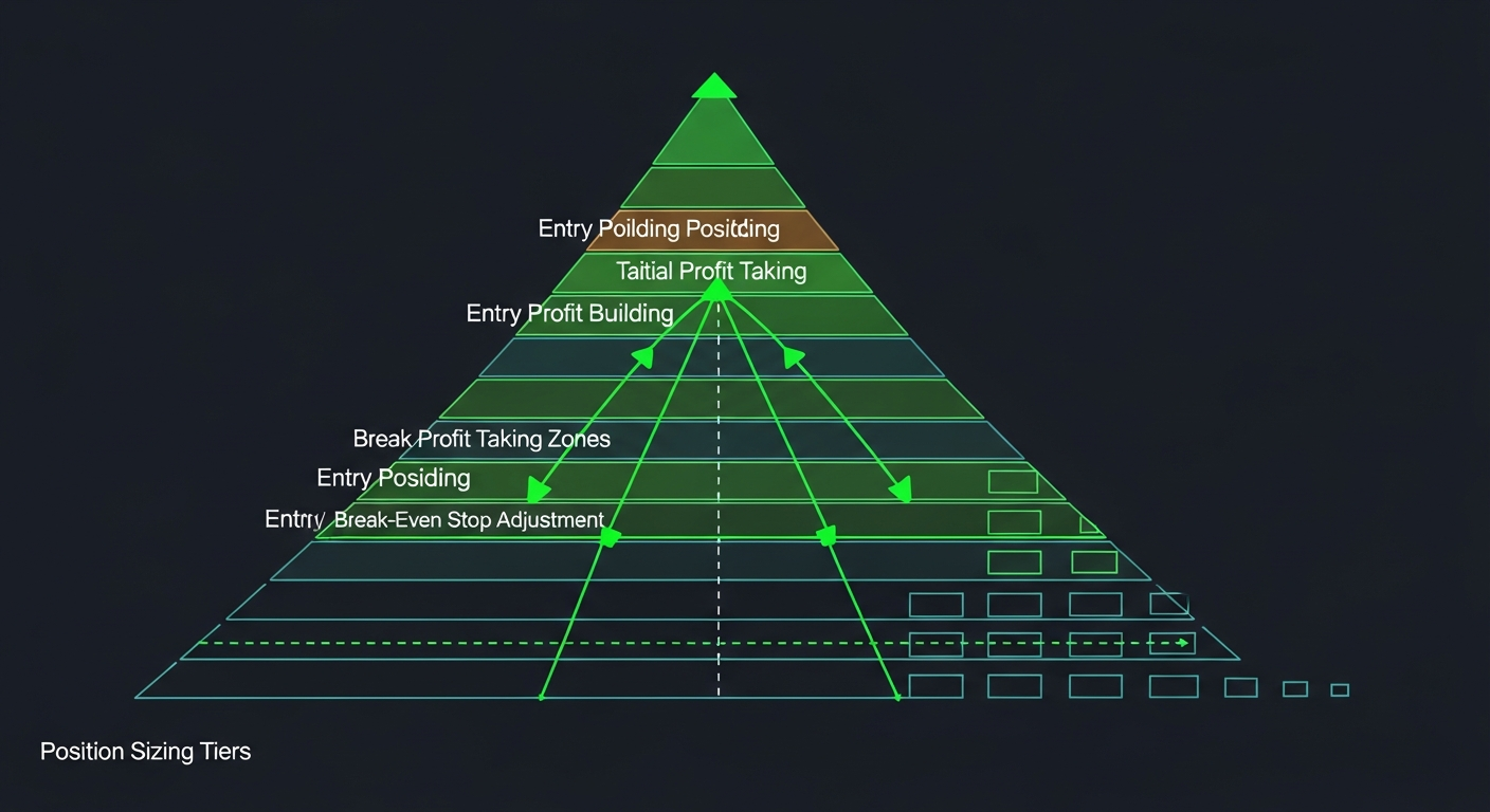 Pyramid scaling into positions with multiple entry levels